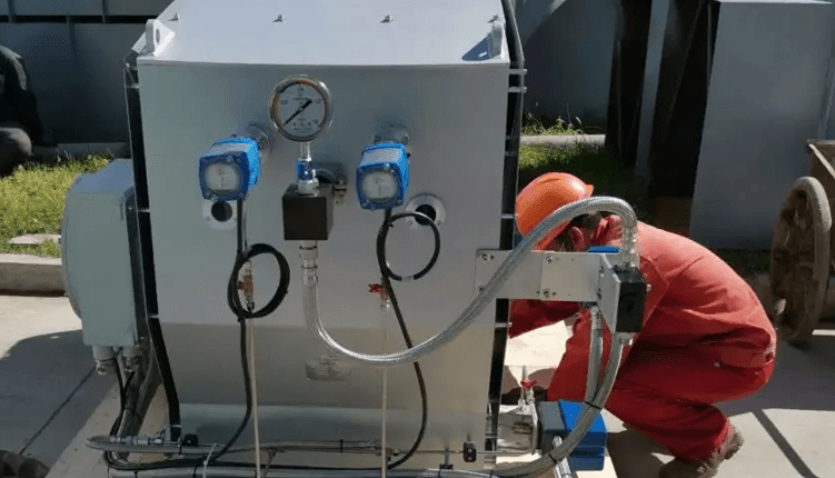 歐保為哈爾濱中國藍(lán)星配套20000KW油氣兩用低氮燃燒器
